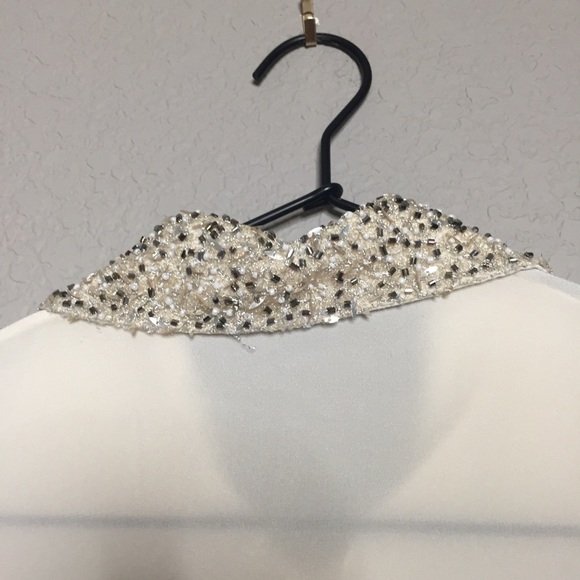 Sand Copenhagen Silk Blouse Sequin PeterPan Collar - Picture 10 of 12